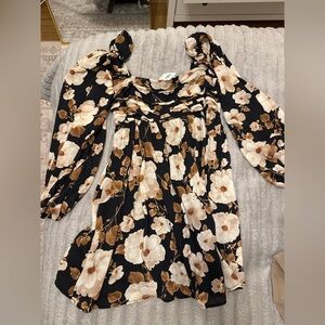 Abercrombie Emerson Balloon Sleeve Mini Dress NWT MEDIUM